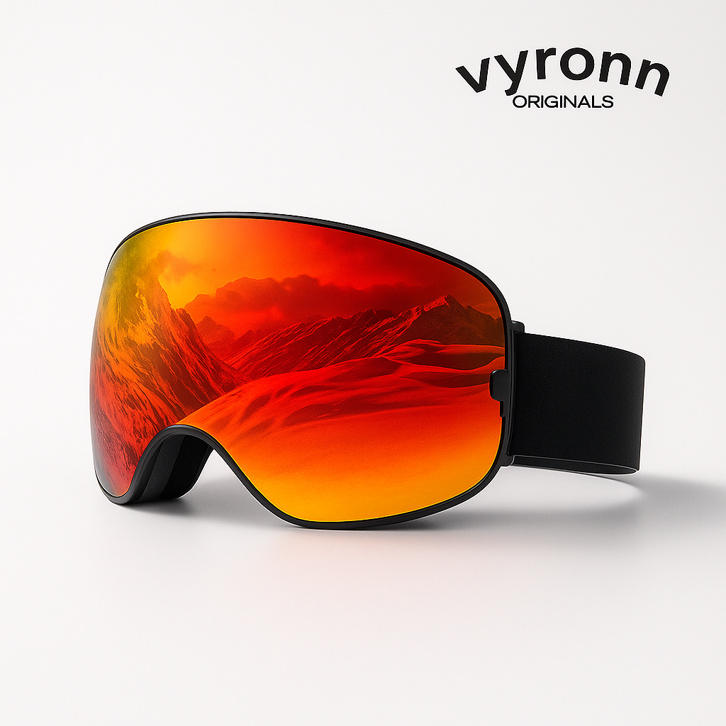 CrystalRide™ Goggles - Inferno Red