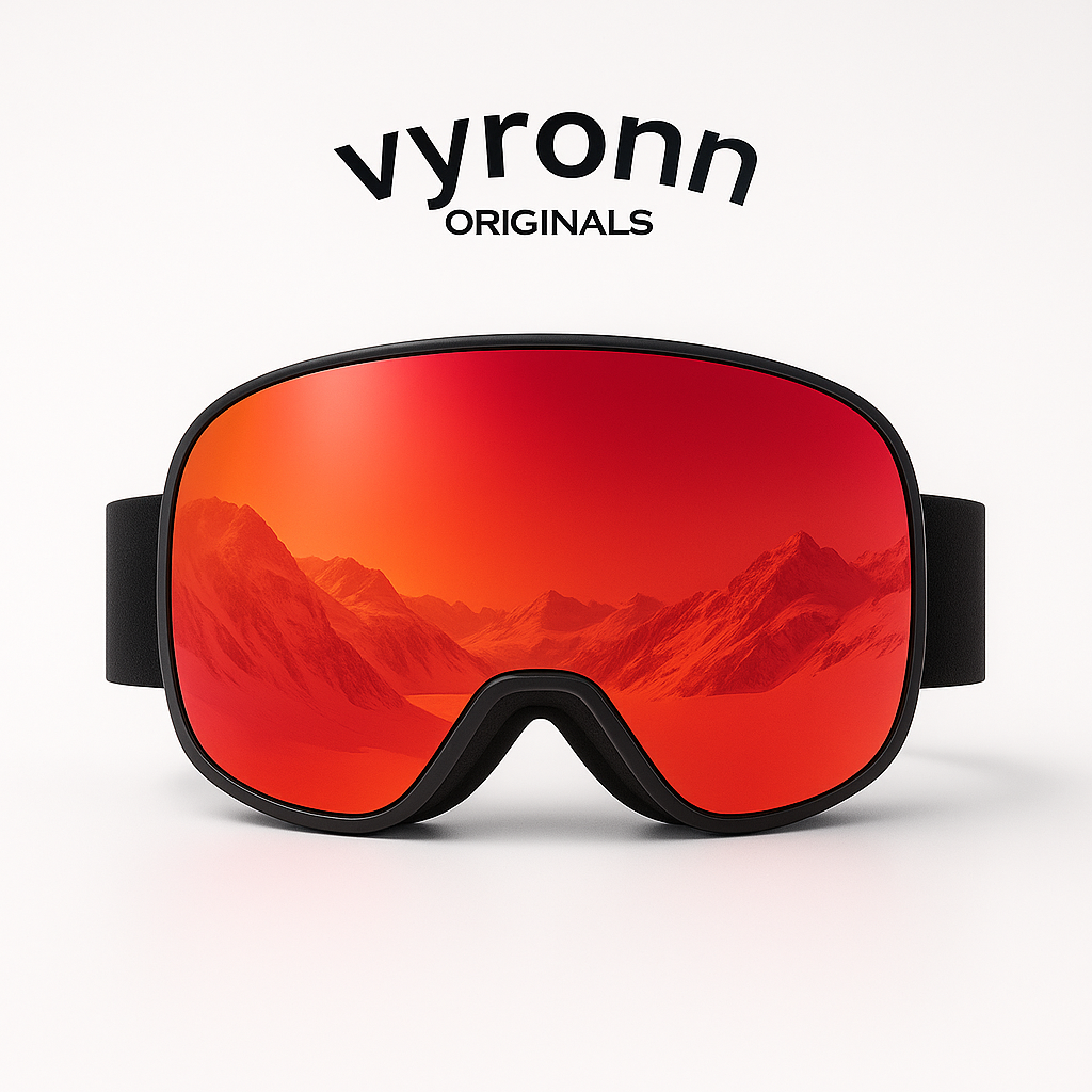 CrystalRide™ Goggles - Inferno Red