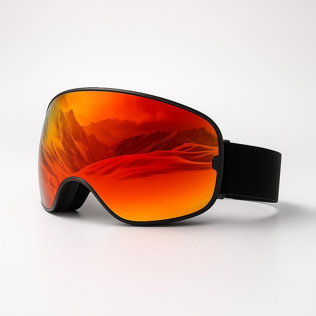 CrystalRide™ Goggles - Inferno Red