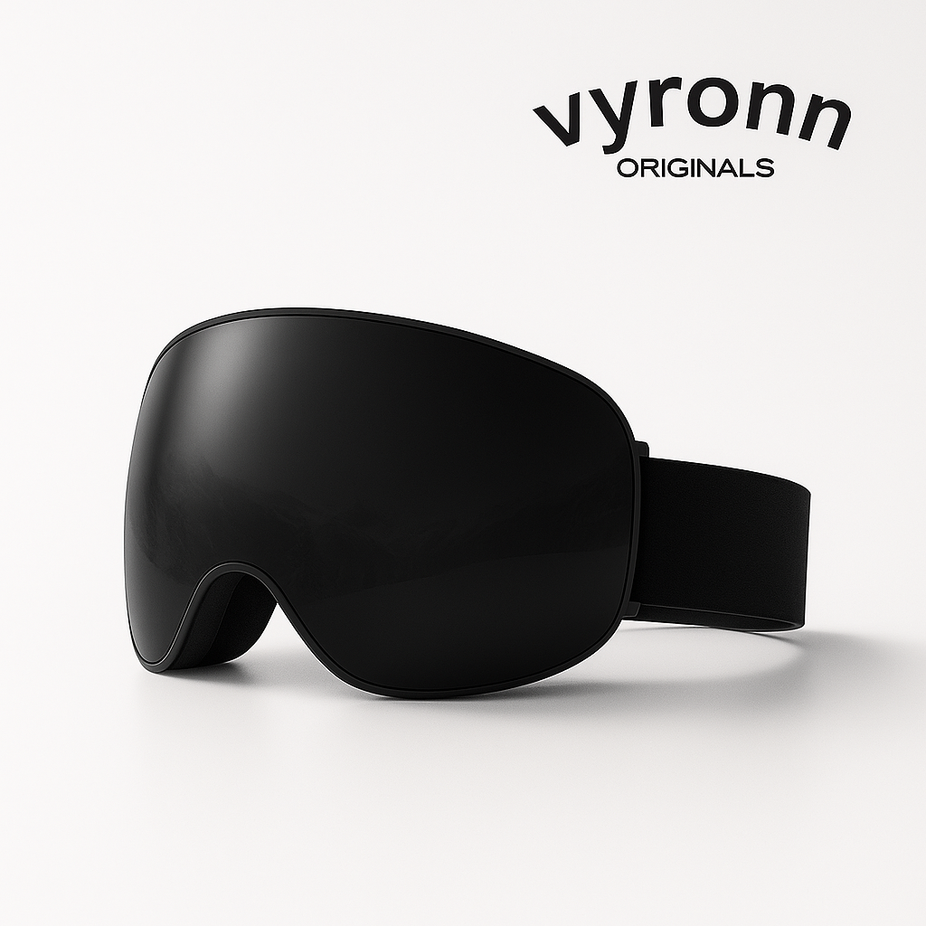 CrystalRide™ Goggles - Midnight Black