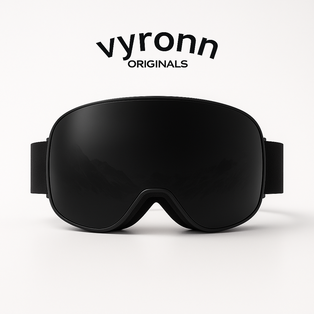 CrystalRide™ Goggles - Midnight Black